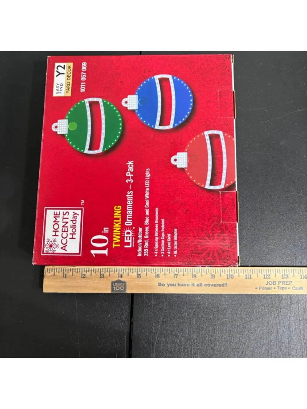 Holiday Time LED Christmas Ornaments 10ct Light‑Up Set – Multicolor